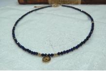 Collier pierres semi-précieuses, Lapis Lazuli