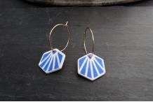 Boucles d'oreilles céramique